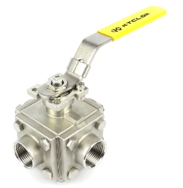 L Flow to T flow floating four-way ball valve application notes